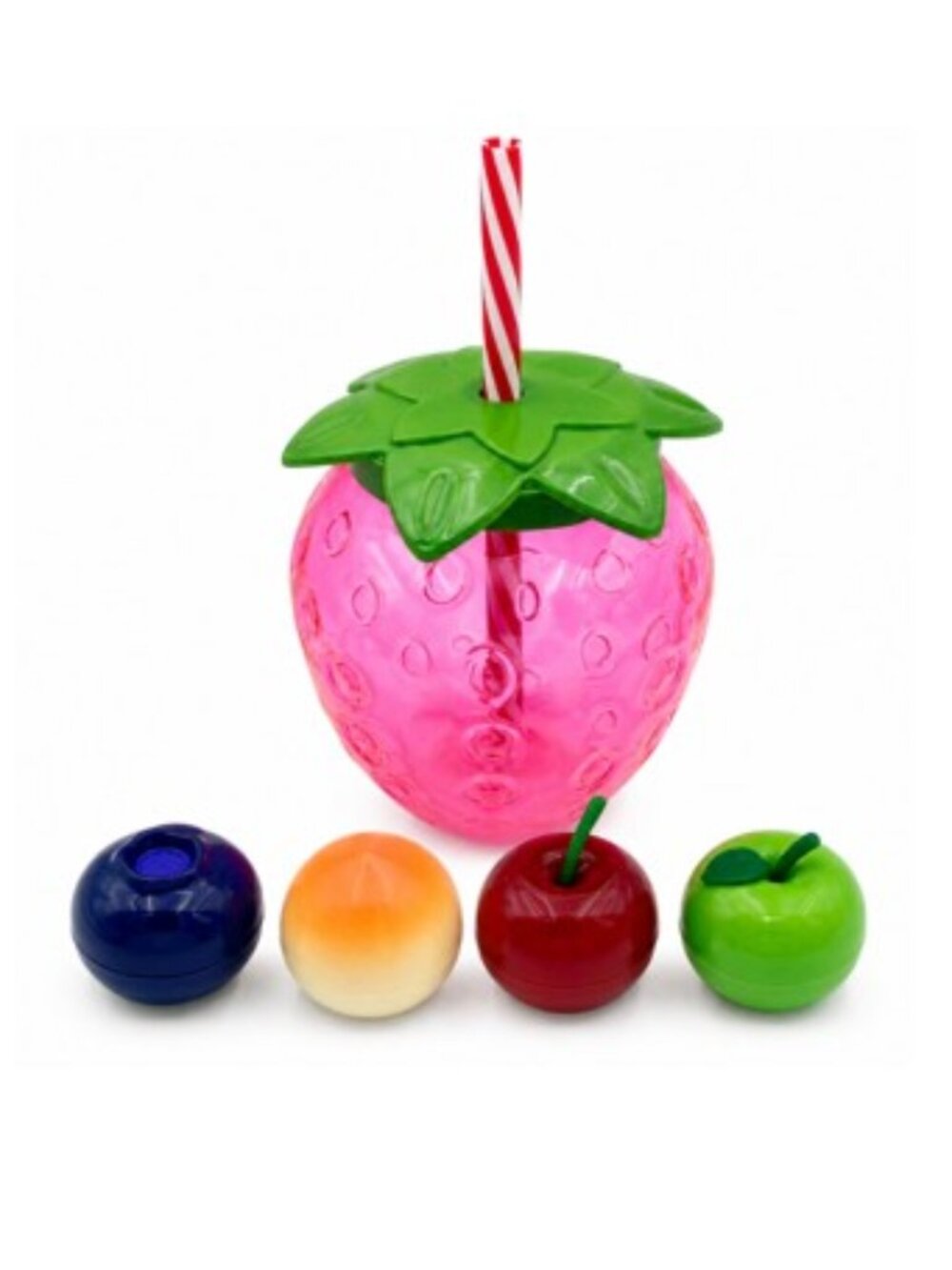 Strawberry Tumbler & 4 Lip Balms